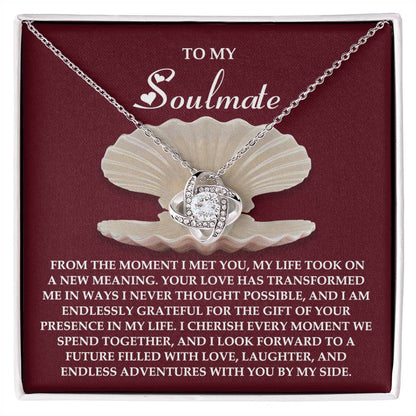 Gift for Soulmate - Every Moment - Love Knot Pendant Necklace - Mallard Moon Gift Shop