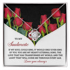 Romantic Anniversary, Valentine's Day Gift for Soulmate, Wife, Girlfriend - My Heart’s Eternal Song - Love Knot Pendant Necklace