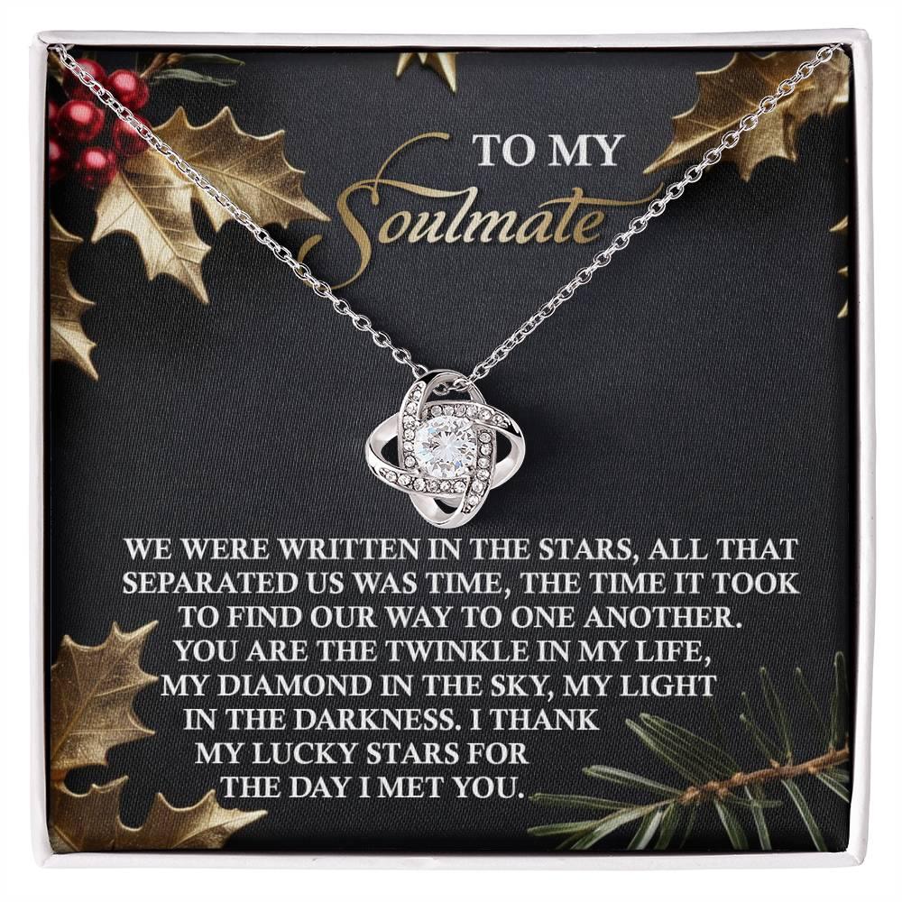 Gift for Soulmate - In The Stars - Love Knot Pendant Necklace - Mallard Moon Gift Shop