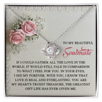 To My Soulmate: Romantic Love Knot Necklace with Sentimental Message