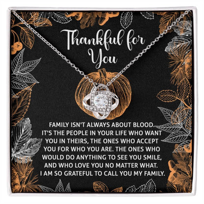 Gift for Thanksgiving - To Call You - Love Knot Pendant Necklace - Mallard Moon Gift Shop