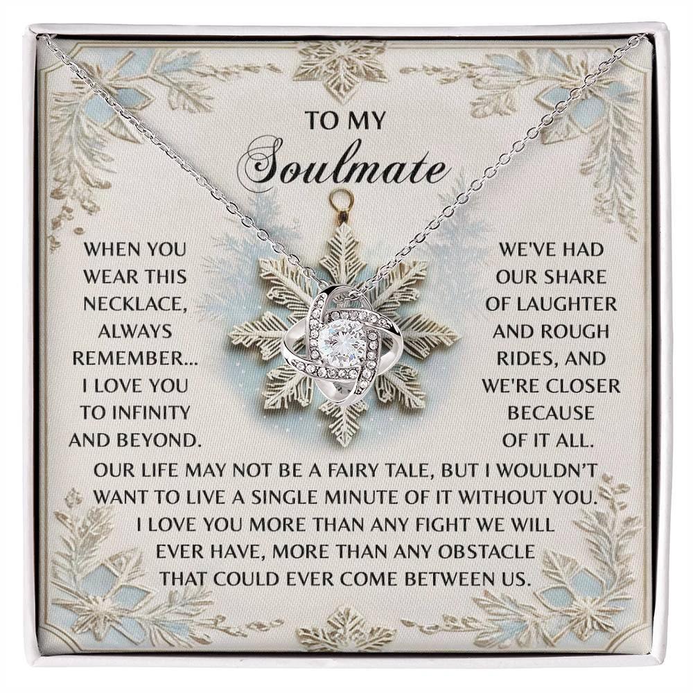 Gift for Soulmate - Infinity And Beyond - Love Knot Pendant Necklace