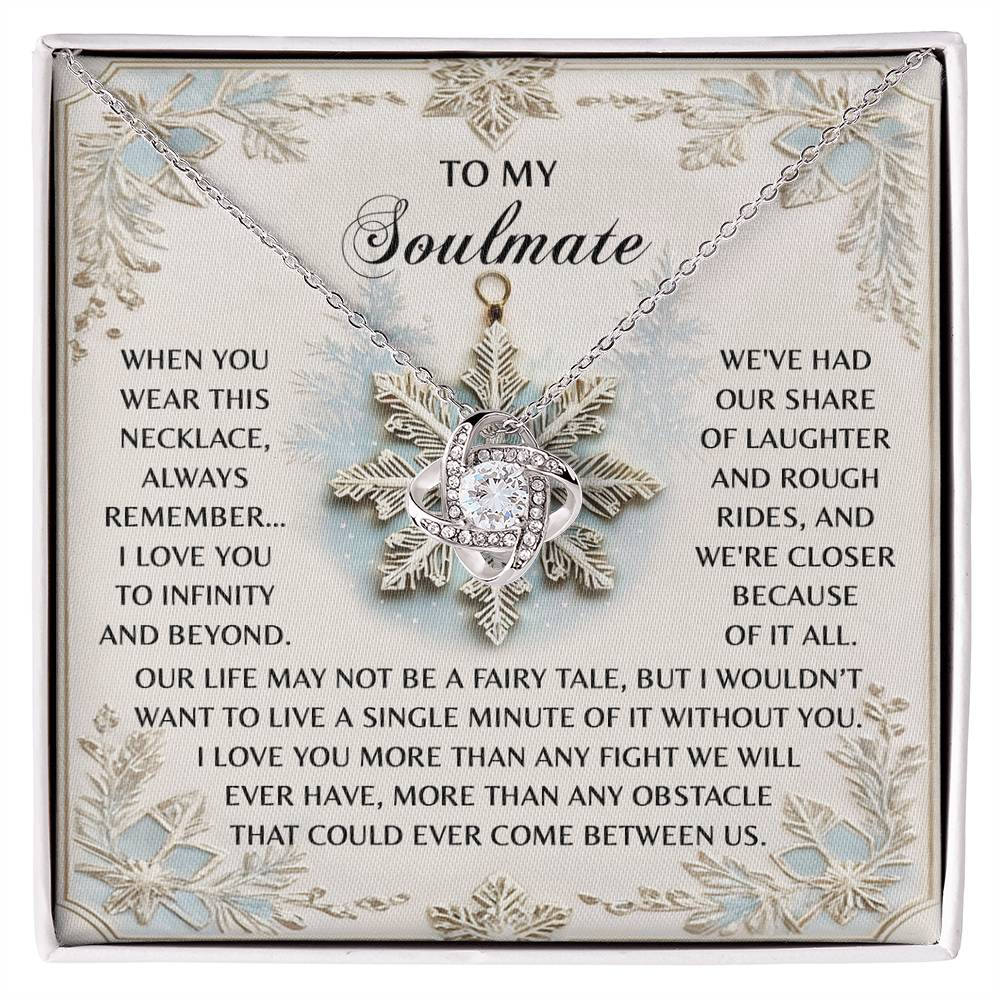 Gift for Soulmate - Infinity And Beyond - Love Knot Pendant Necklace - Mallard Moon Gift Shop