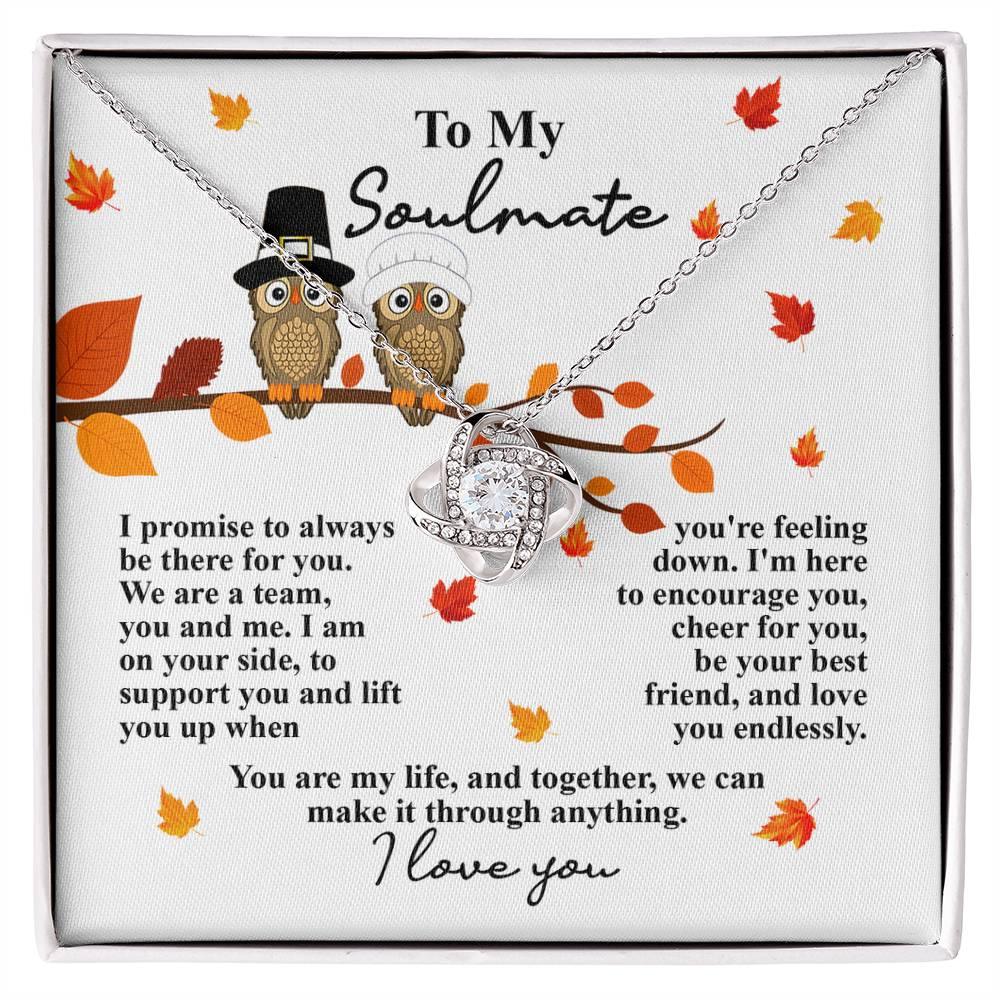 Gift for Soulmate - Love You Endlessly - Love Knot Pendant Necklace - Mallard Moon Gift Shop