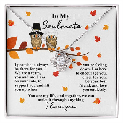Gift for Soulmate - Love You Endlessly - Love Knot Pendant Necklace - Mallard Moon Gift Shop