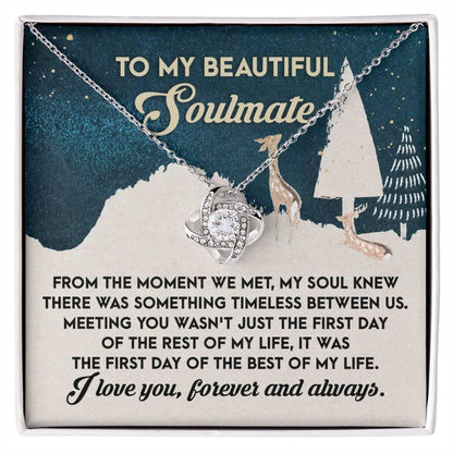 Gift for Soulmate - Between Us - Love Knot Pendant Necklace - Mallard Moon Gift Shop
