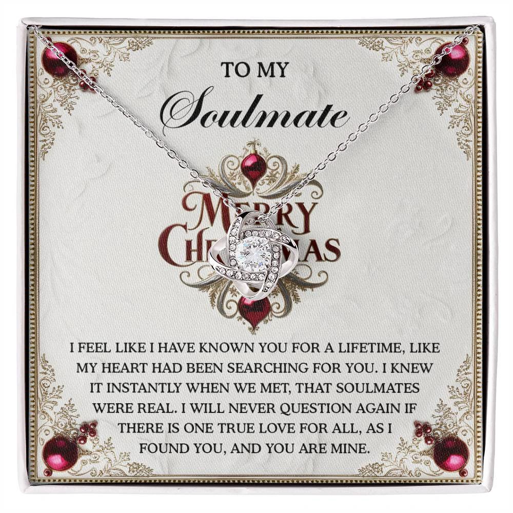 Gift for Soulmate - I Found You - Love Knot Pendant Necklace