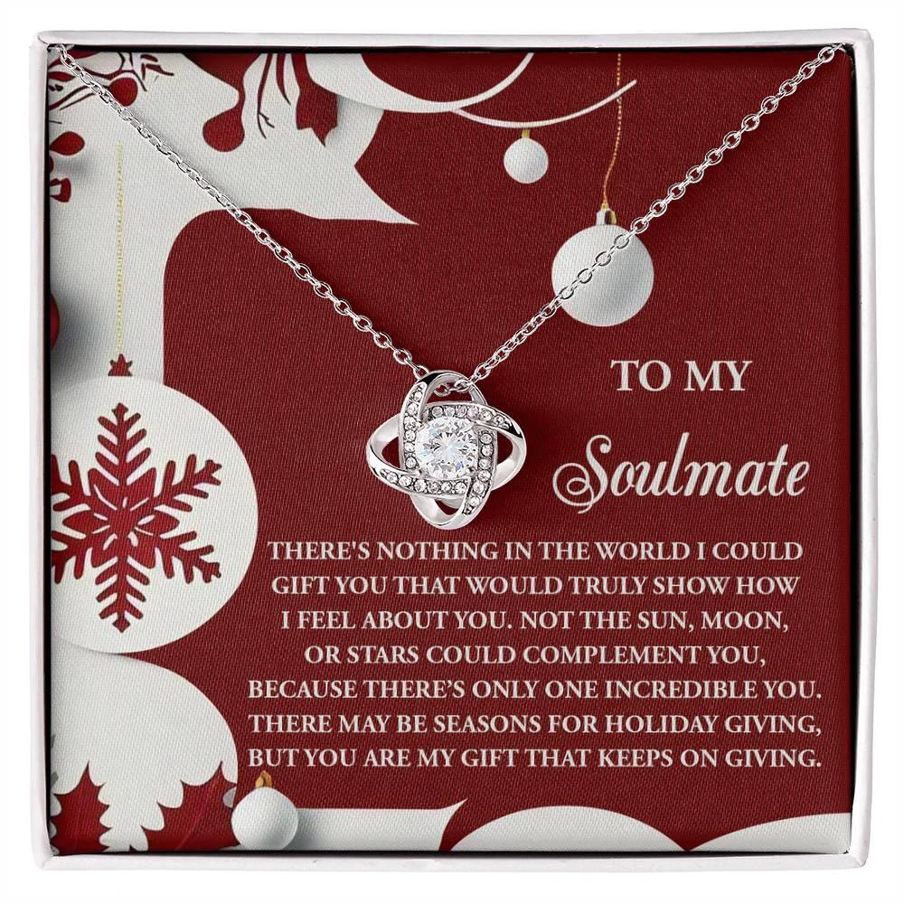 Gift for Soulmate - Holiday Giving - Love Knot Pendant Necklace