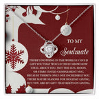 Gift for Soulmate - Holiday Giving - Love Knot Pendant Necklace