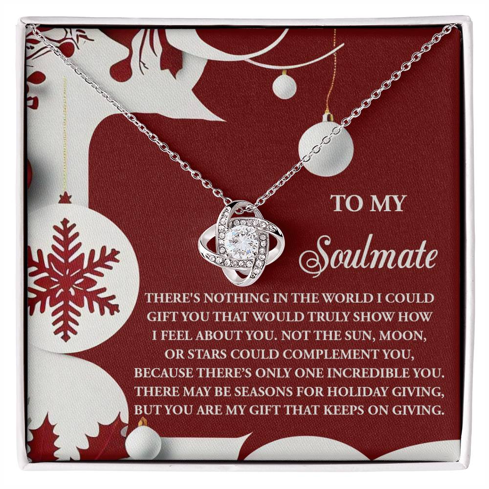 Gift for Soulmate - Holiday Giving - Love Knot Pendant Necklace - Mallard Moon Gift Shop