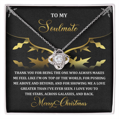 Gift for Soulmate - A Love - Love Knot Pendant Necklace - Mallard Moon Gift Shop