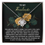 To My Soulmate - Love Knot Necklace – A Romantic Gift of Appreciation for Your Forever Person