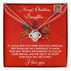 Gift for Daughter - This Christmas - Love Knot Pendant Necklace