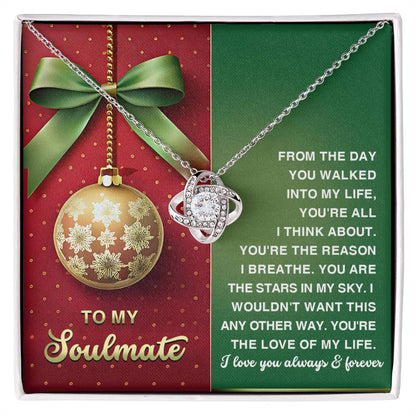 Gift for Soulmate - In My Sky - Love Knot Pendant Necklace - Mallard Moon Gift Shop