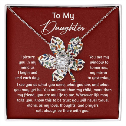 Gift for Daughter - To Be True - Love Knot Pendant Necklace - Mallard Moon Gift Shop