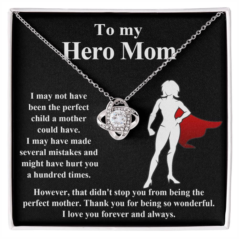 Mom-The Perfect Mother To My Mom - Love Knot Necklace - Mallard Moon Gift Shop