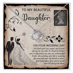 Daughter Wedding Day Gift - Beautiful Bride Love Knot Pendant Necklace
