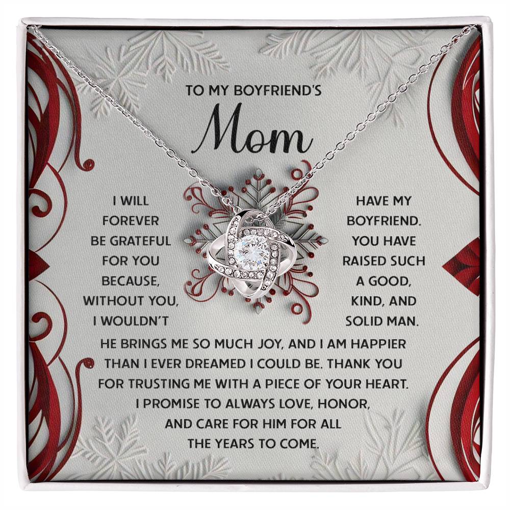 Gift for Boyfriend's Mom - I Could Be - Love Knot Pendant Necklace - Mallard Moon Gift Shop