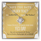 Wife Wedding Day Gift - Golden Ticket - Love Knot Pendant Necklace - Mallard Moon Gift Shop