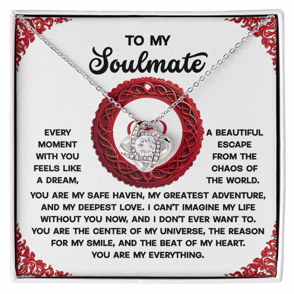 Gift for Soulmate - Like A Dream - Love Knot Pendant Necklace - Mallard Moon Gift Shop