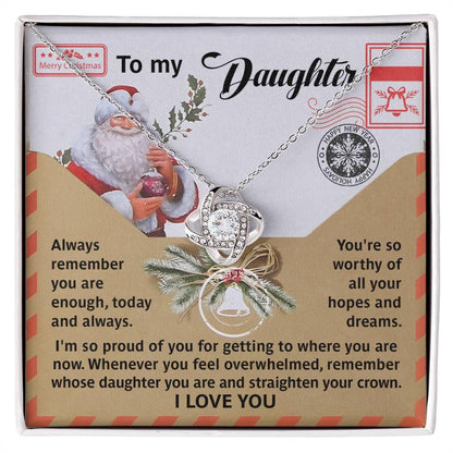 Gift for Daughter - All Your Hopes - Love Knot Pendant Necklace - Mallard Moon Gift Shop