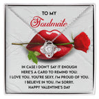 To My Soulmate Love Knot Pendant - Romantic Gift She'll Treasure