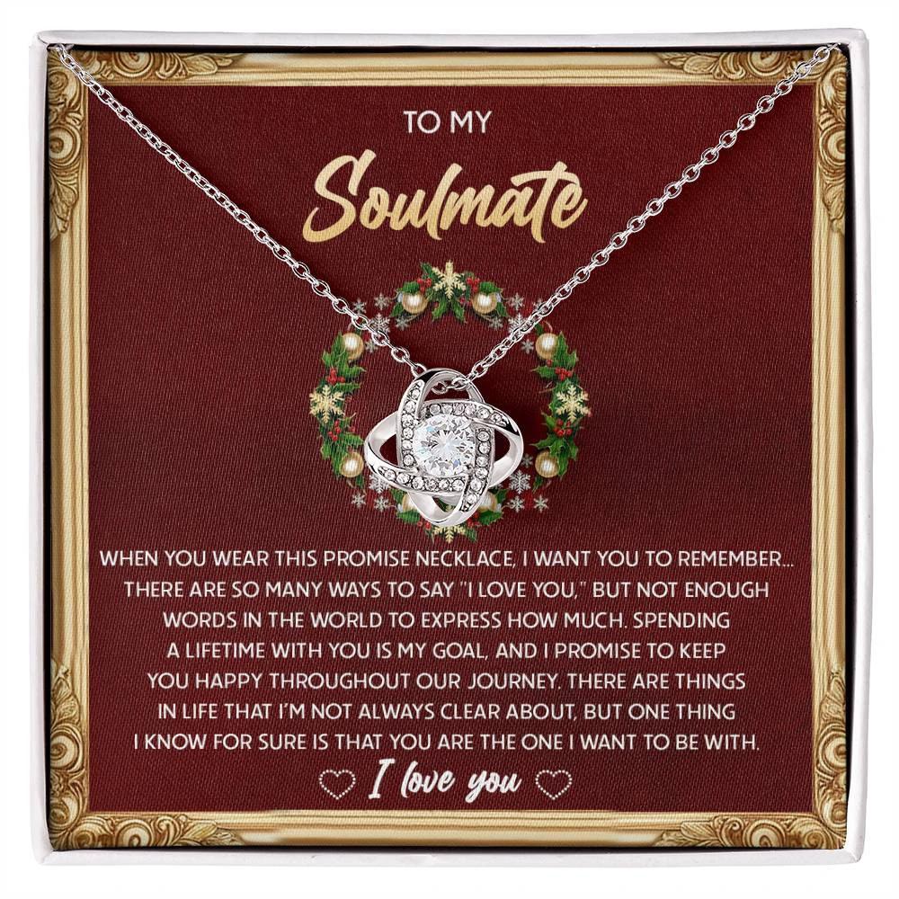 Gift for Soulmate - To Be With - Love Knot Pendant Necklace