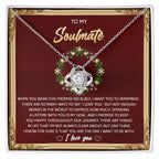 Gift for Soulmate - To Be With - Love Knot Pendant Necklace