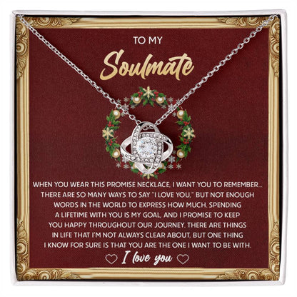 Gift for Soulmate - To Be With - Love Knot Pendant Necklace - Mallard Moon Gift Shop