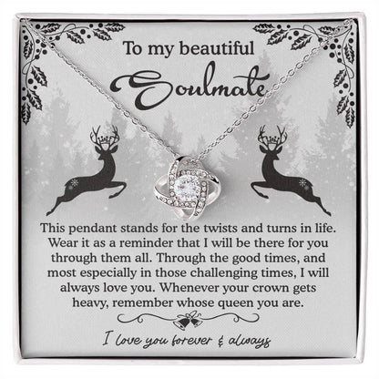 Gift for Soulmate - A Reminder - Love Knot Pendant Necklace - Mallard Moon Gift Shop