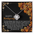 Thanksgiving Gift for Her – “Count On You” Necklace with Heartfelt Message Card | Friendship Appreciation Jewelry Gift