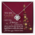 Gift for Soulmate - Love You Then - Love Knot Pendant Necklace