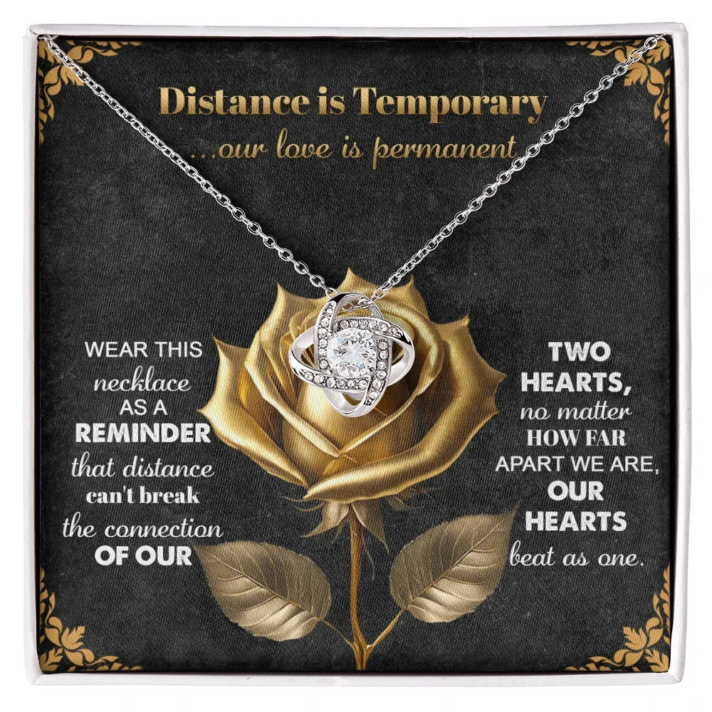 Romantic Necklace with Message Card – The Perfect Gift for Long-Distance Relationships
