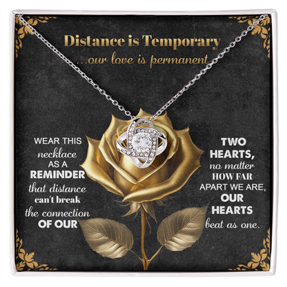 Romantic Necklace with Message Card – The Perfect Gift for Long-Distance Relationships - Mallard Moon Gift Shop