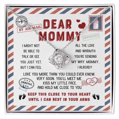 Mommy-Little Face To My Mom - Love Knot Necklace - Mallard Moon Gift Shop