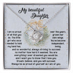 Gift for Daughter - Proud Of Yourself - Love Knot Pendant Necklace