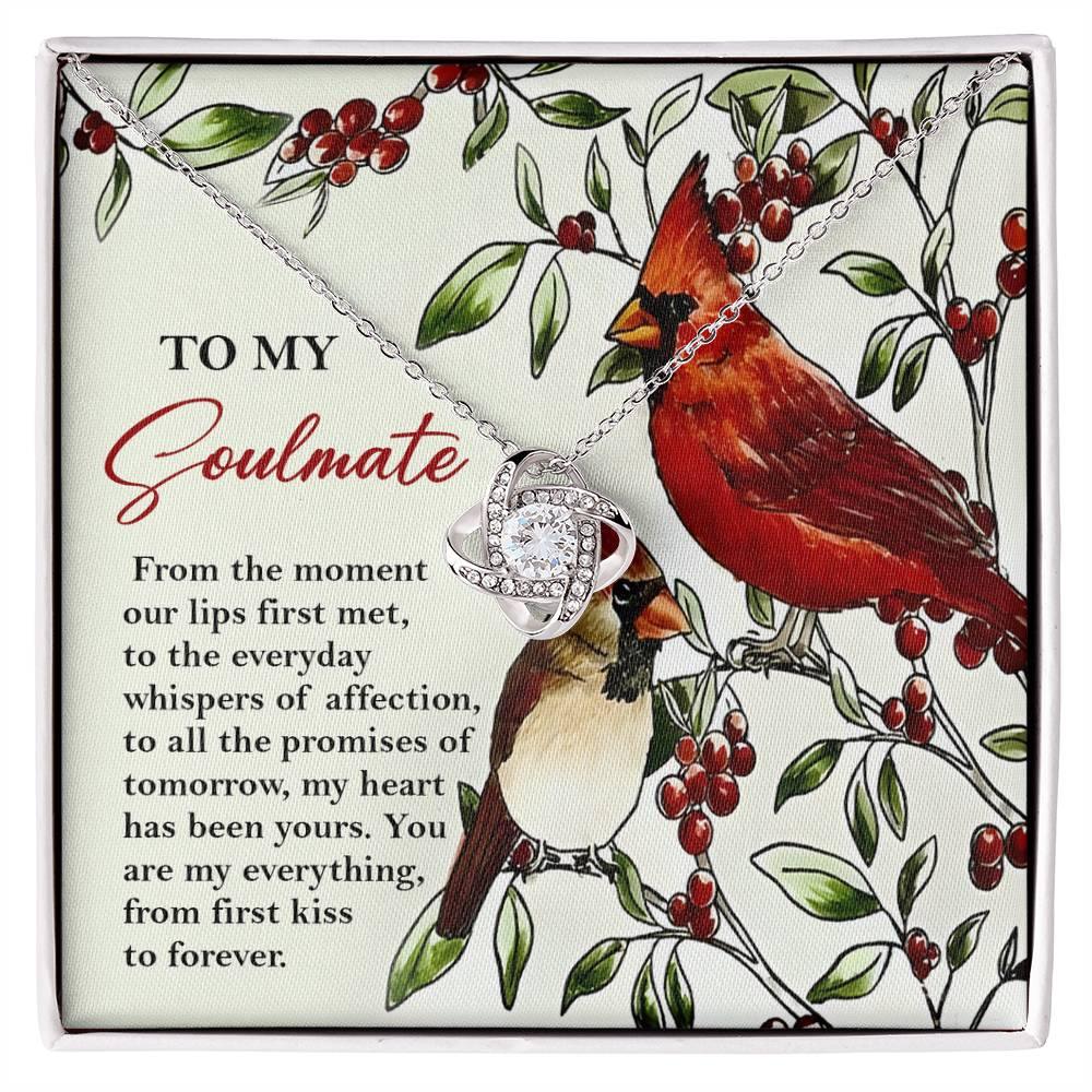 Gift for Soulmate - First Kiss - Love Knot Pendant Necklace - Mallard Moon Gift Shop