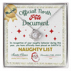 Naughty List - North Pole - Love Knot Pendant Necklace