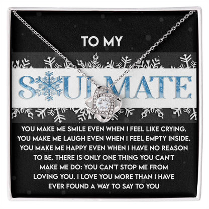 Gift for Soulmate - Loving You - Love Knot Pendant Necklace - Mallard Moon Gift Shop