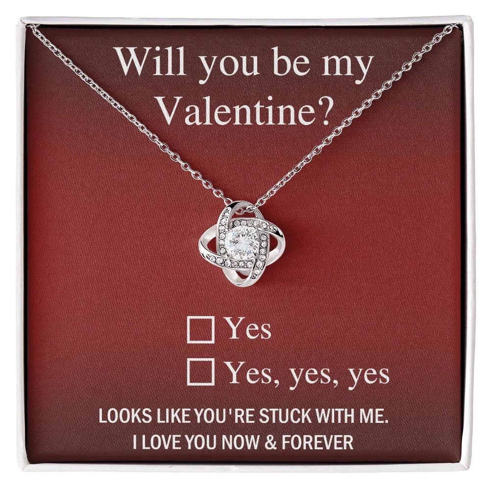 Valentine Love Knot Necklace - Just Say Yes