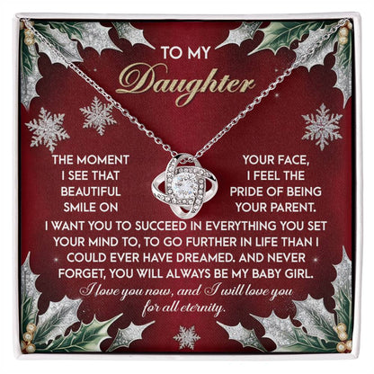 Gift for Daughter - All Eternity - Love Knot Pendant Necklace - Mallard Moon Gift Shop