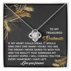 Romantic Anniversary, Valentine's Day Gift for Soulmate, Wife, Girlfriend - Wildest Hopes- Love Knot Pendant Necklace