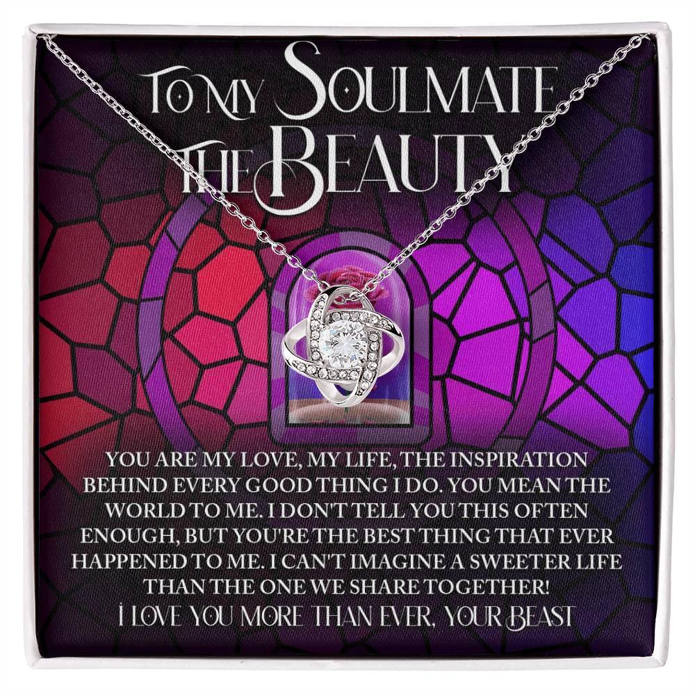 To My Soulmate: The Beauty - Love Knot Necklace – A Romantic Gift Inspired by Timeless Love and Devotion