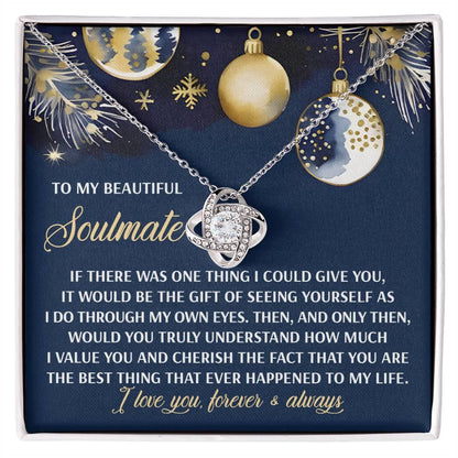 Gift for Soulmate - One Thing - Love Knot Pendant Necklace - Mallard Moon Gift Shop