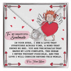 Romantic Anniversary, Valentine's Day Gift for Soulmate, Wife, Girlfriend - Cherish You - Love Knot Pendant Necklace