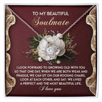 To My Beautiful Soulmate - Love Knot Necklace – A Romantic Gift Celebrating a Lifetime of Love