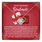 Romantic Anniversary, Valentine's Day Gift for Soulmate, Wife, Girlfriend - Feels Like A Gift - Love Knot Pendant Necklace