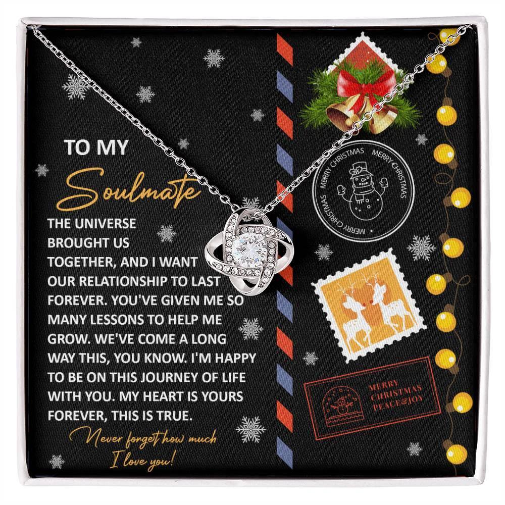 Gift for Soulmate - This Is True - Love Knot Pendant Necklace