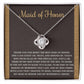 Maid of Honor Wedding Day Gift-Kind Of Friend- Love Knot Pendant Necklace - Mallard Moon Gift Shop