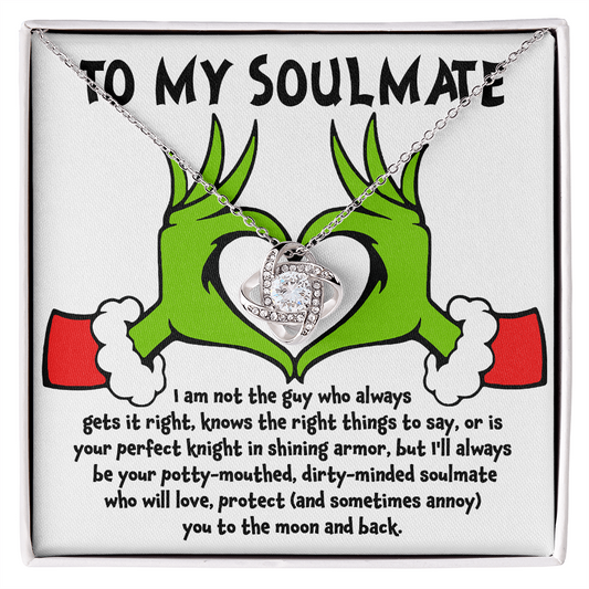 Gift for Soulmate - Knight in Shining Armor - Love Knot Necklace - Mallard Moon Gift Shop
